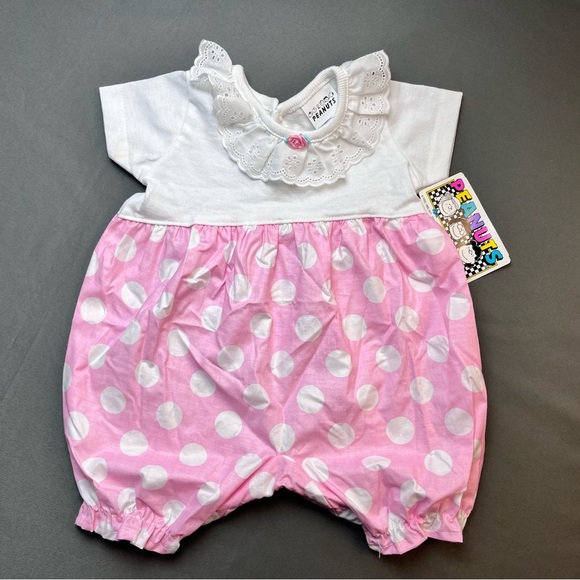 PEANUTS Vintage baby girl romper size 3/6 Months